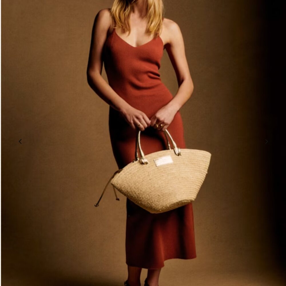 Sezane Lindsey Dress, Rust, Size M